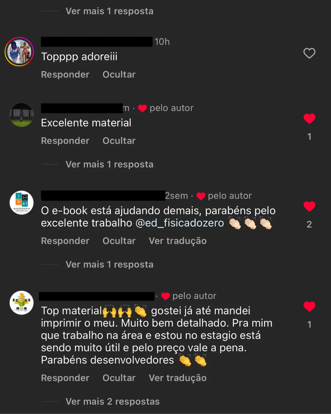 Comentários reais de quem comprou o Manual do Treino Certo