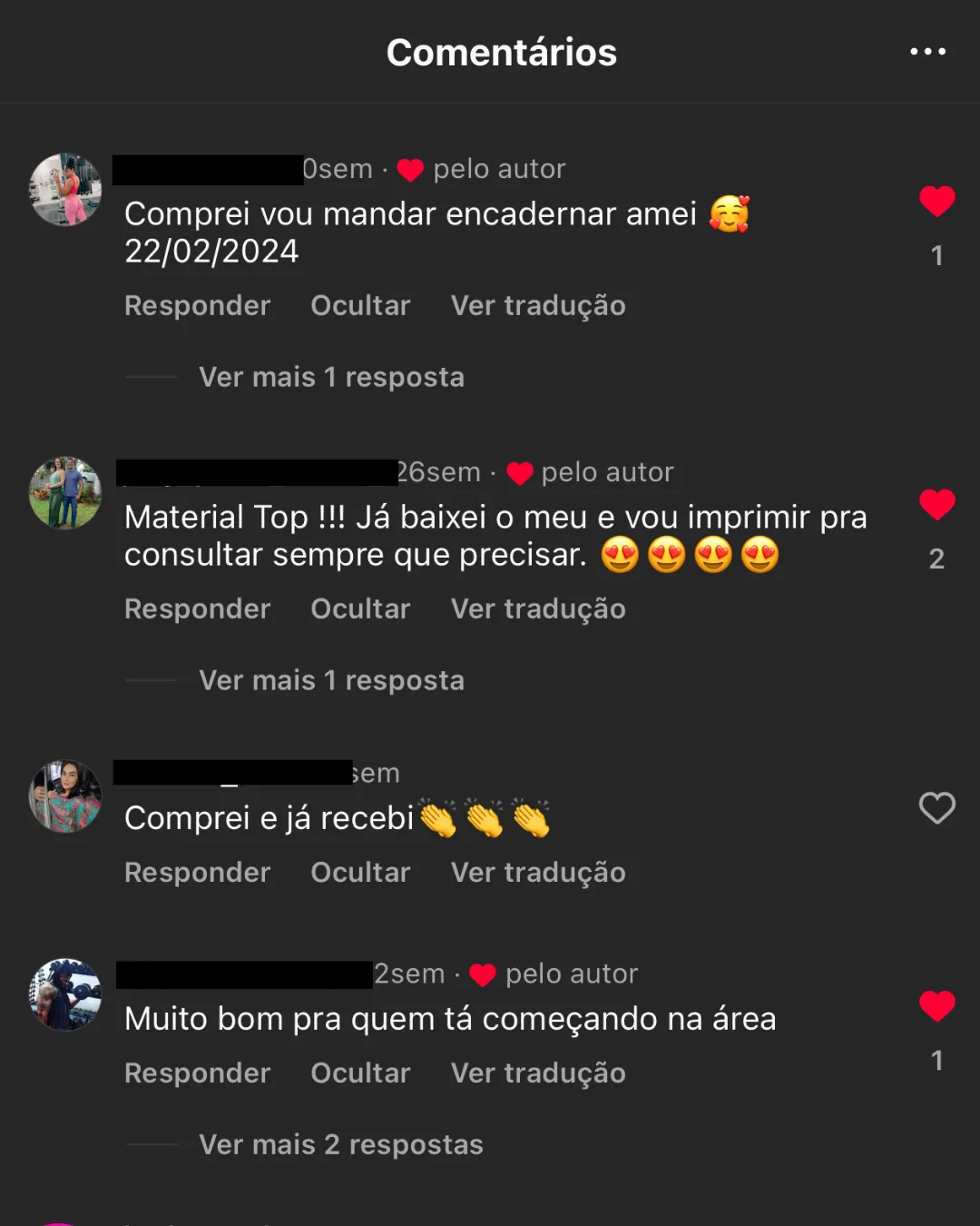 Comentários reais de quem comprou o Manual do Treino Certo